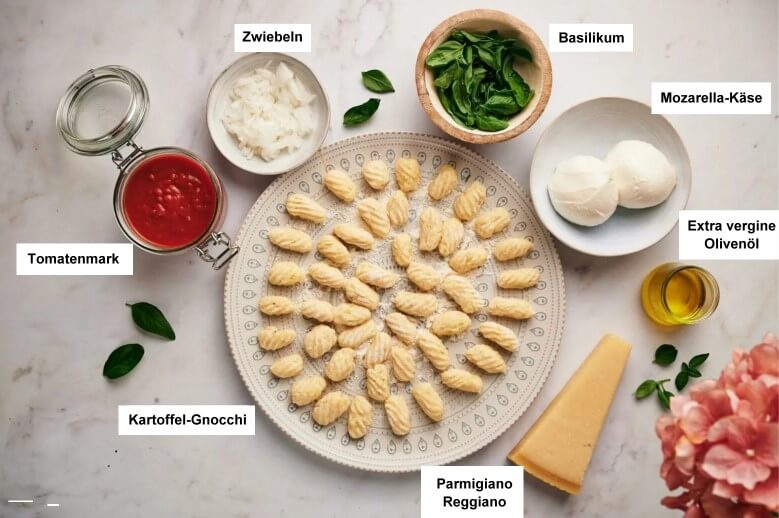 Zutaten für Gnocchi alla Sorrentina