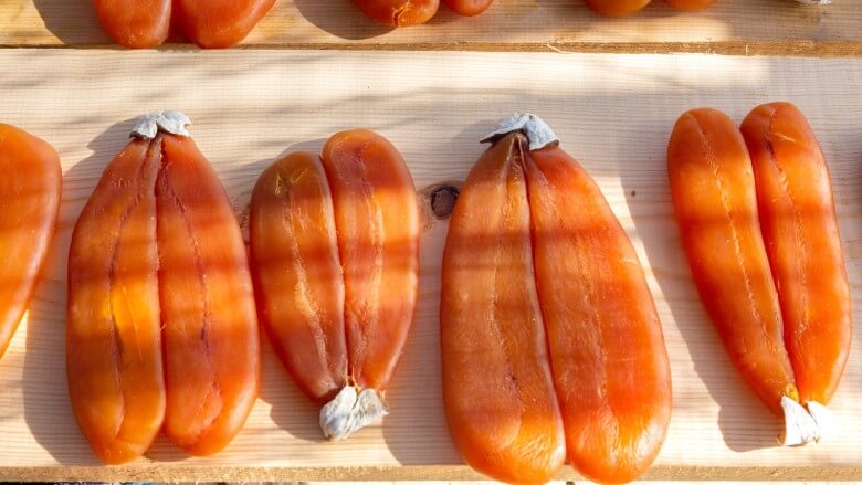 Bottarga wie er auf Sizilien typisch ist